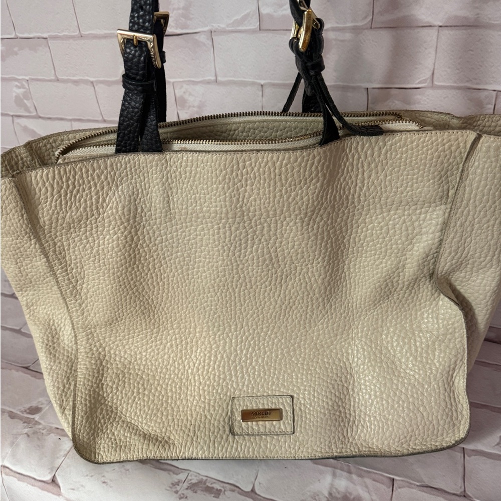 osklen rio de janeiro bag 
Elegant Cream Leather Tote Bag - Picture 14 of 15